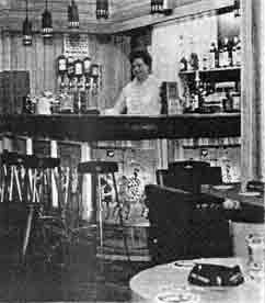 Interior view of the Tower Bar 1968