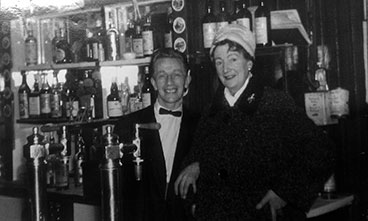 Interior view of the Molendinar Bar with owner Mrs Isabel McAllister.