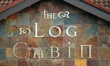 Log Cabin sign