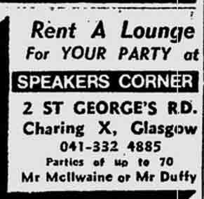Speakers Corner advert 1975