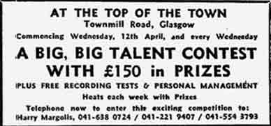 Top of the Town advert 1978